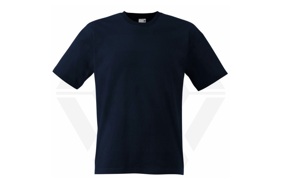 Fruit Of The Loom Original Full Cut T-Shirt (Dark Navy) - Size Small - Main Image © Copyright Zero One Airsoft
