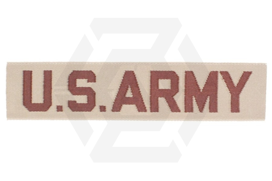 U.S. Army Name Tape "U.S. Army" (Desert) - Main Image © Copyright Zero One Airsoft