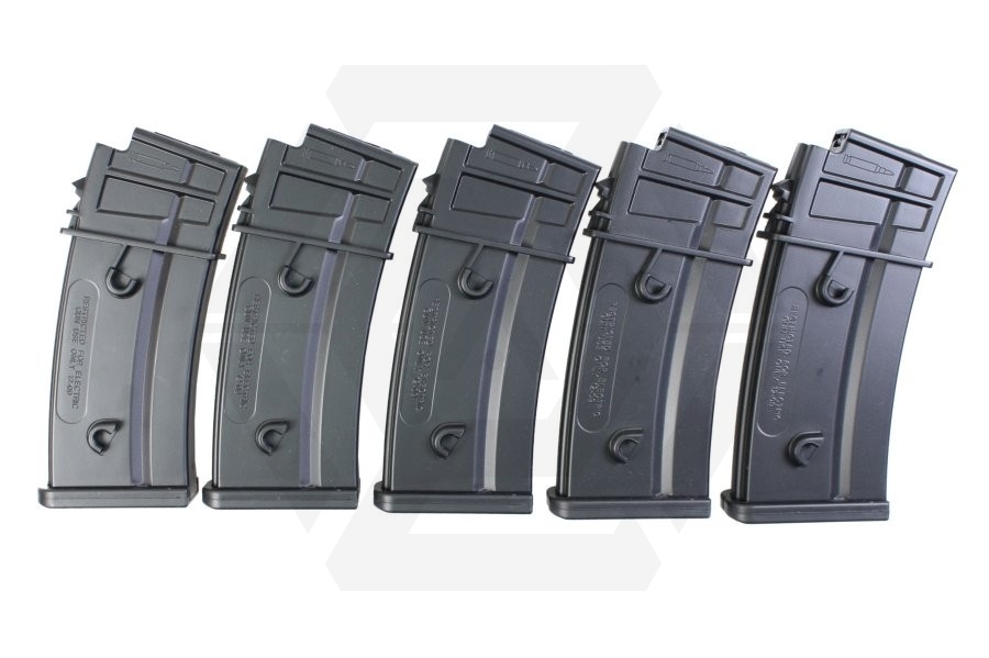 Ares Expendable AEG Mag for G39 140rds (Box of 5) - Main Image © Copyright Zero One Airsoft