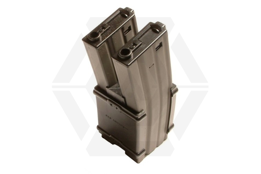 G&G AEG Mag for M4 900rds Electric Auto Winding Double Mag - Main Image © Copyright Zero One Airsoft