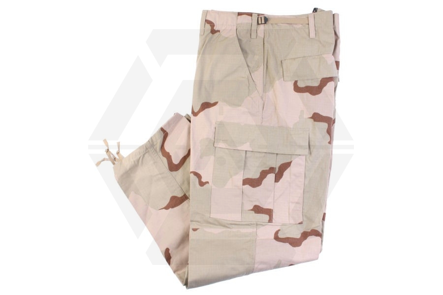 Tru-Spec U.S. BDU Rip-Stop Trousers (Desert Tri-Colour) - Size S 27-31" - Main Image © Copyright Zero One Airsoft