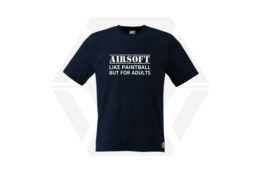 ZO Combat Junkie T-Shirt "For Adults" (Dark Navy) - Size 2XL - Main Image © Copyright Zero One Airsoft