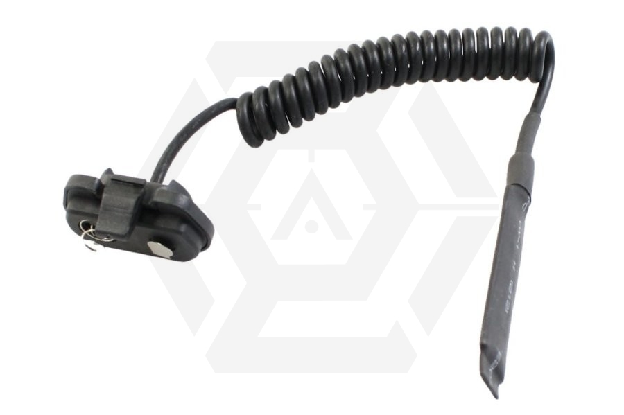 King Arms Remote Coiled Pressure Switch for M3 Illuminator (Black) - Main Image © Copyright Zero One Airsoft