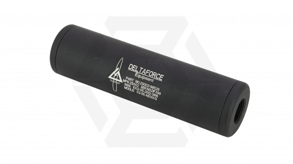King Arms Delta Force Silencer 14mm CW & CCW 110 x 30mm - Main Image © Copyright Zero One Airsoft