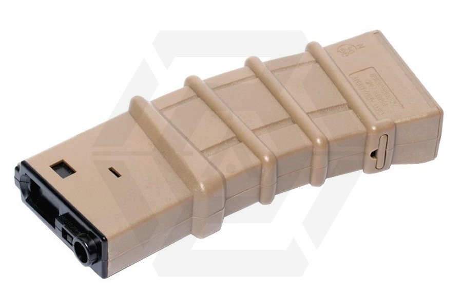 G&G AEG Thermold Mag for M4 450rds (Tan) - Main Image © Copyright Zero One Airsoft