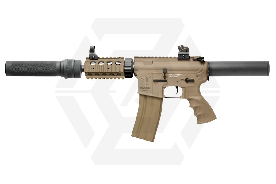 G&G AEG TR16 CRW Cannon DST with MOSFET (Tan) - Main Image © Copyright Zero One Airsoft