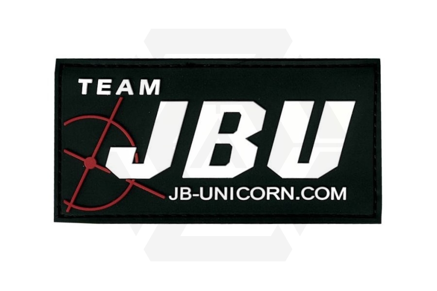 JBU Velcro PVC Patch (Black) - Main Image © Copyright Zero One Airsoft