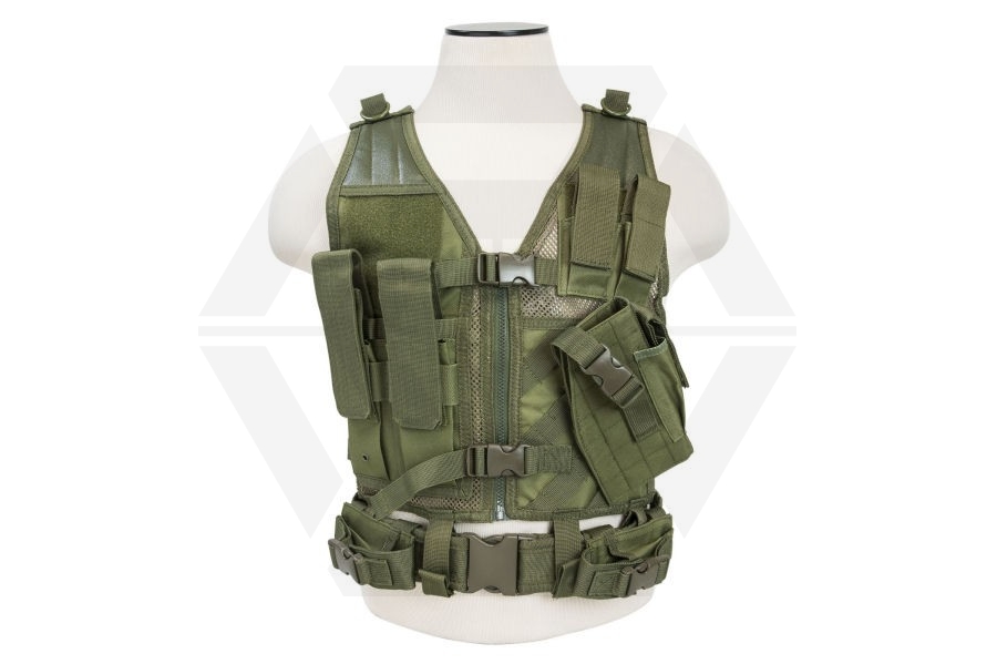 NCS VISM Kids Tactical Vest (Olive) - Main Image © Copyright Zero One Airsoft