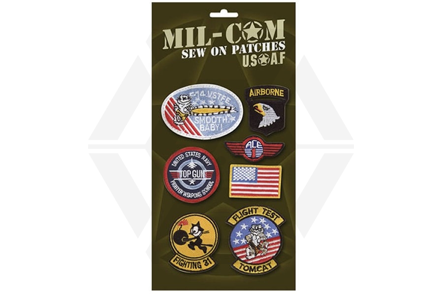 Mil-Com USAF Sew On Patch Set - Main Image © Copyright Zero One Airsoft