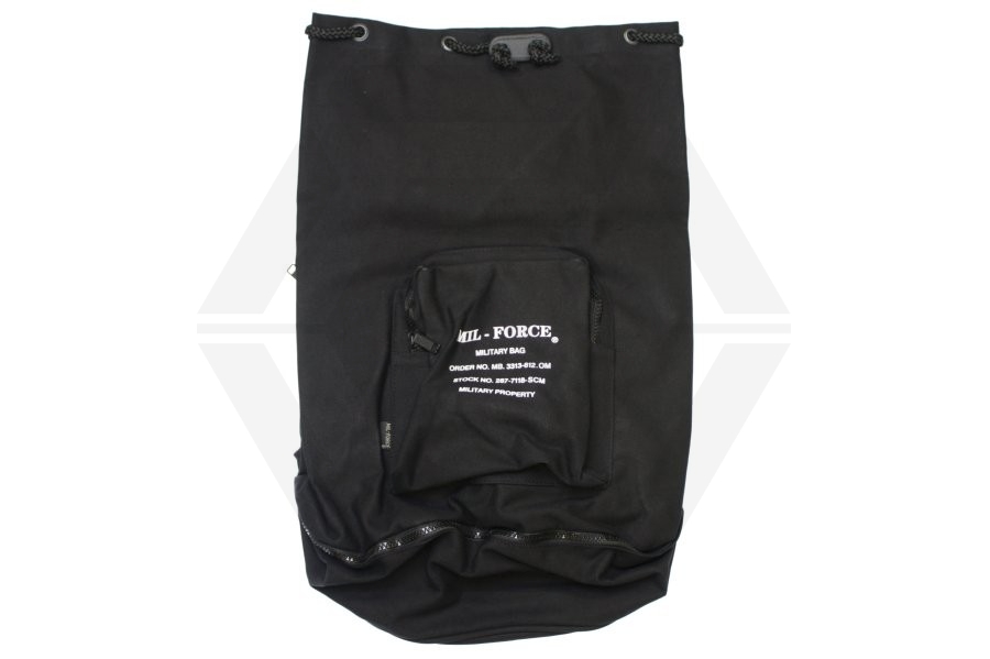 Mil-Force Large Military Duffle Bag (Black) - Main Image © Copyright Zero One Airsoft