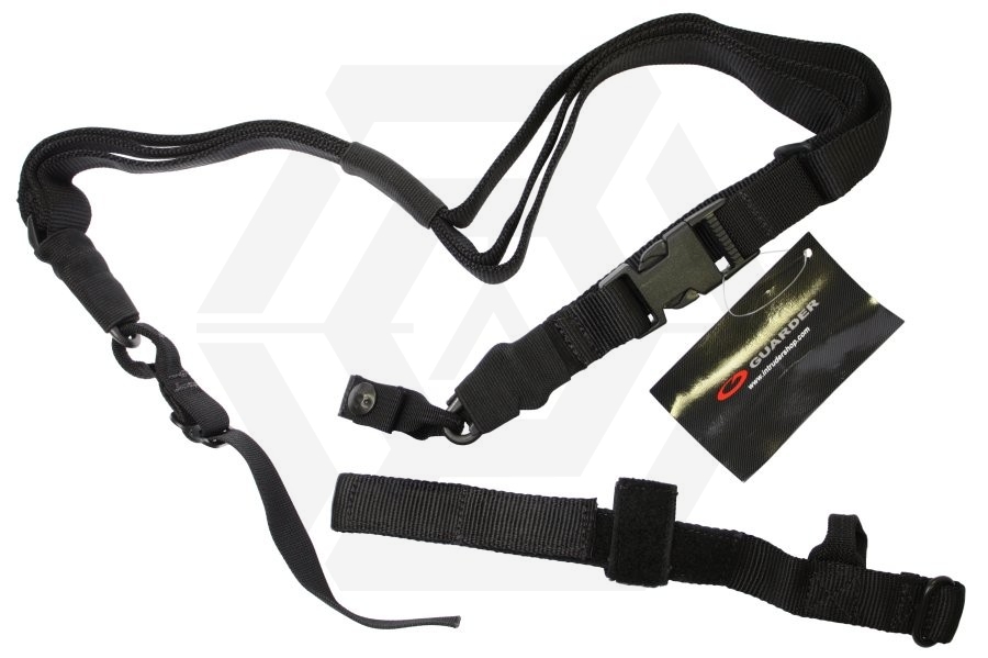 Guarder 3-Point Tactical Sling (Black) - Main Image © Copyright Zero One Airsoft