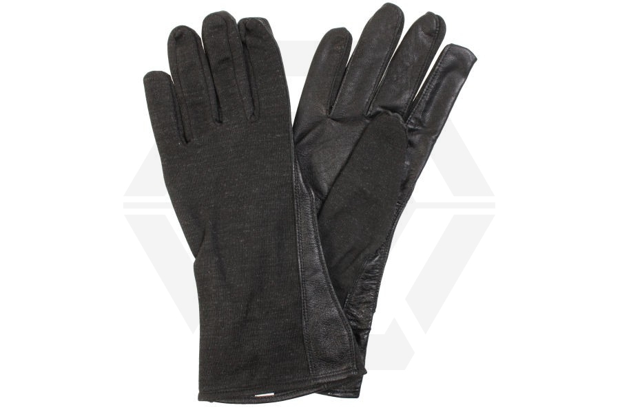 Mil-Force Nomex Fire Resistant Operator Gloves (Black) - Size Large - Main Image © Copyright Zero One Airsoft