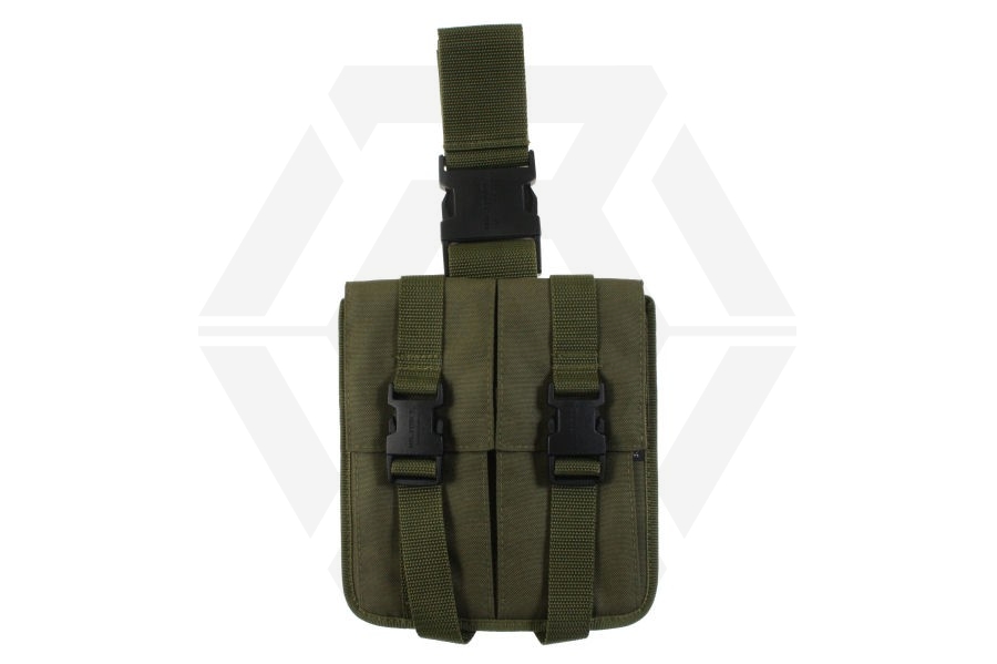 Mil-Force Drop Leg Multi Magazine Pouch for 2x M16 (Olive) - Main Image © Copyright Zero One Airsoft