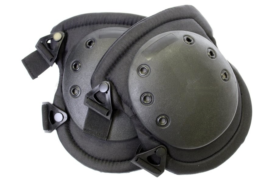 Mil-Force Knee Pads (Black) - Main Image © Copyright Zero One Airsoft