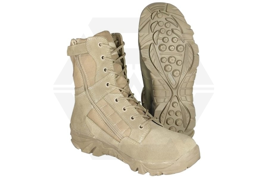 Mil-Com Recon Side Zip Boot (Coyote) - Size 13 - Main Image © Copyright Zero One Airsoft