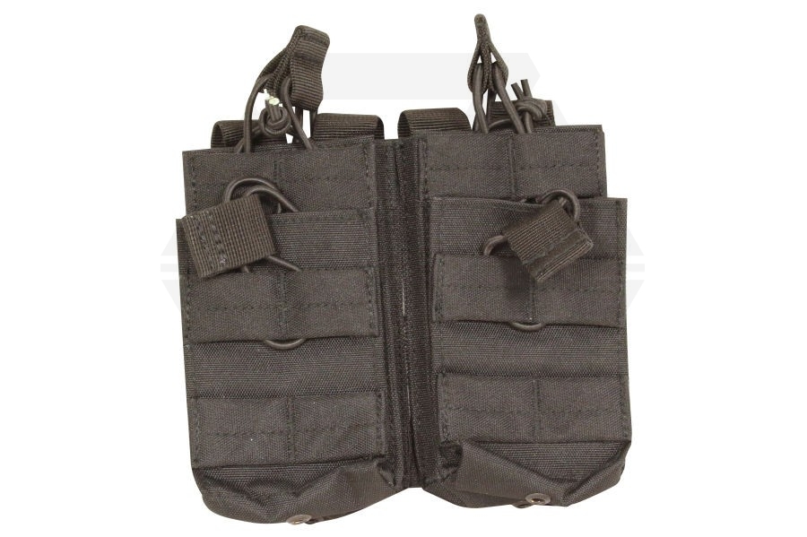 Viper MOLLE Quick Release Stacked Double Mag Pouch (Black) - Main Image © Copyright Zero One Airsoft