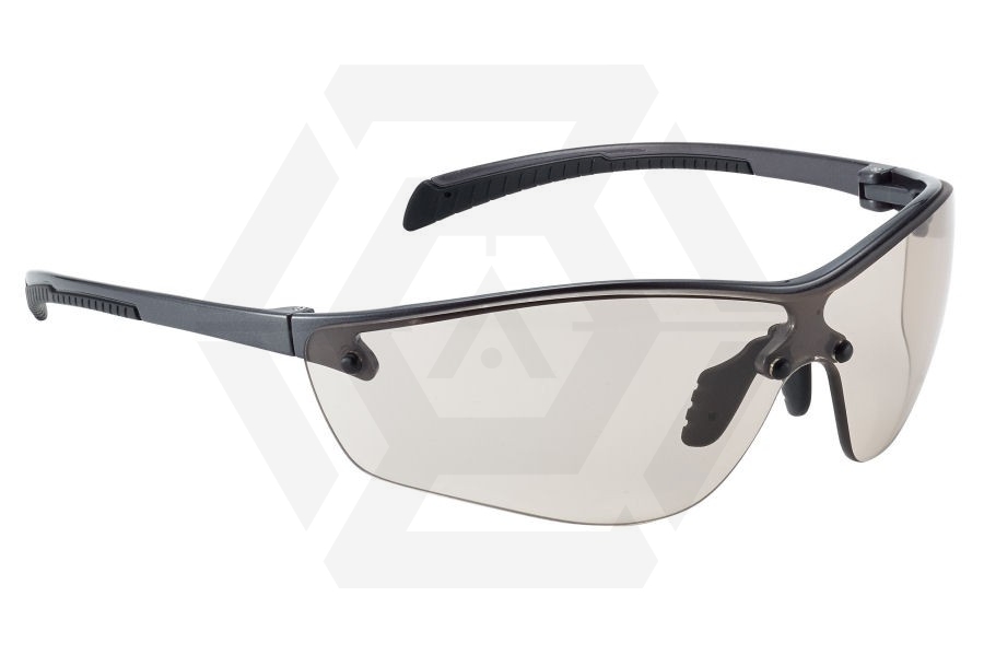 Bollé Glasses Silium+ with Gun Metal Frame, CSP Lens and Platinum Coating - Main Image © Copyright Zero One Airsoft