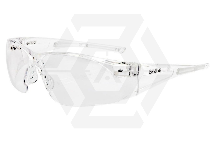 Bollé Glasses Rush with Clear Frame and Clear Lens - Main Image © Copyright Zero One Airsoft