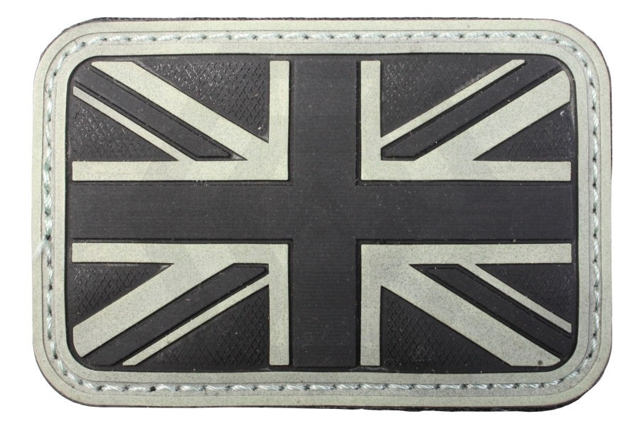 EB Velcro PVC Union Flag Patch (Glow in the Dark) - Main Image © Copyright Zero One Airsoft