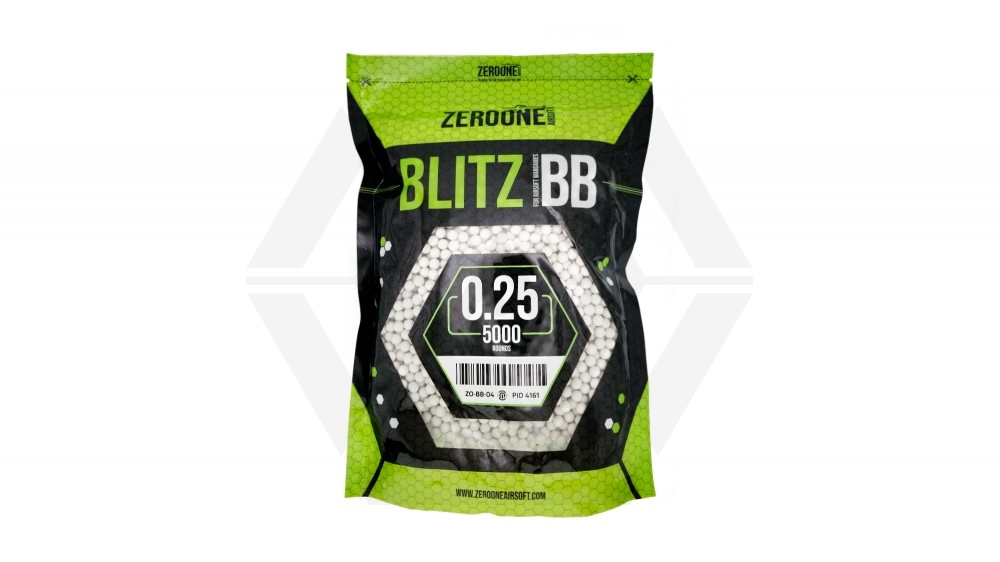ZO Blitz BB 0.25g 5000rds (White) - Main Image © Copyright Zero One Airsoft