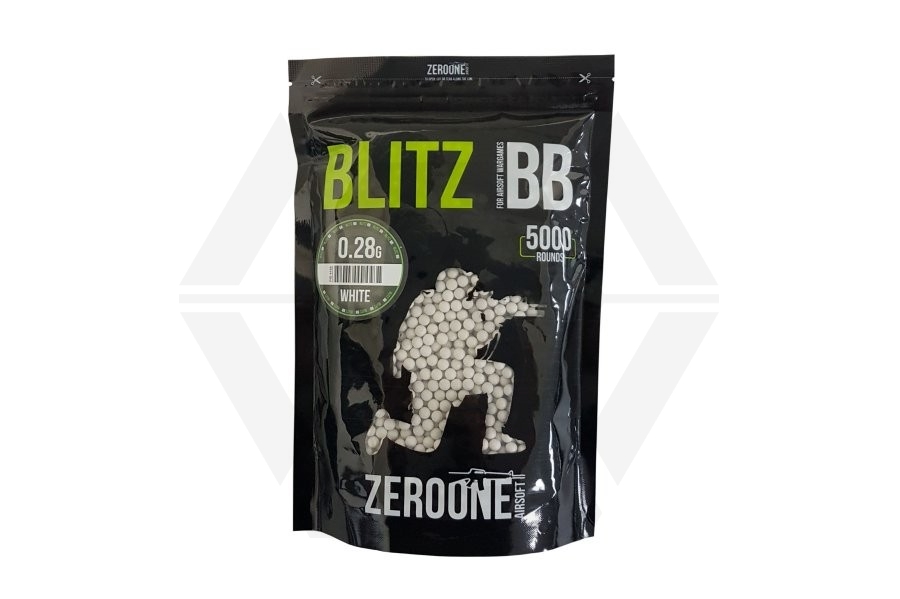ZO Blitz BB 0.28g 5000rds (White) - Main Image © Copyright Zero One Airsoft