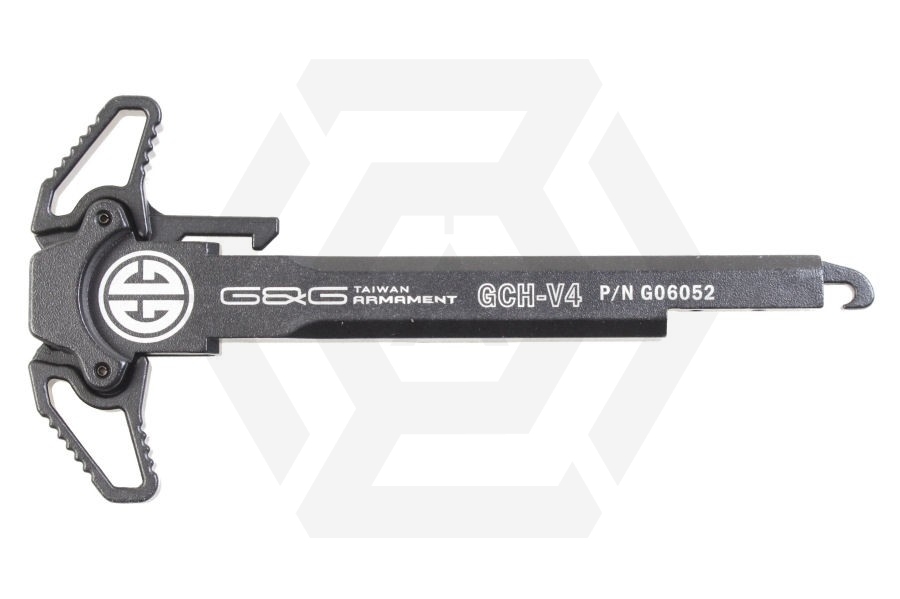 G&G Ambidextrous GCH-V4 Charging Handle for M4 Raptor Style (Black) - Main Image © Copyright Zero One Airsoft