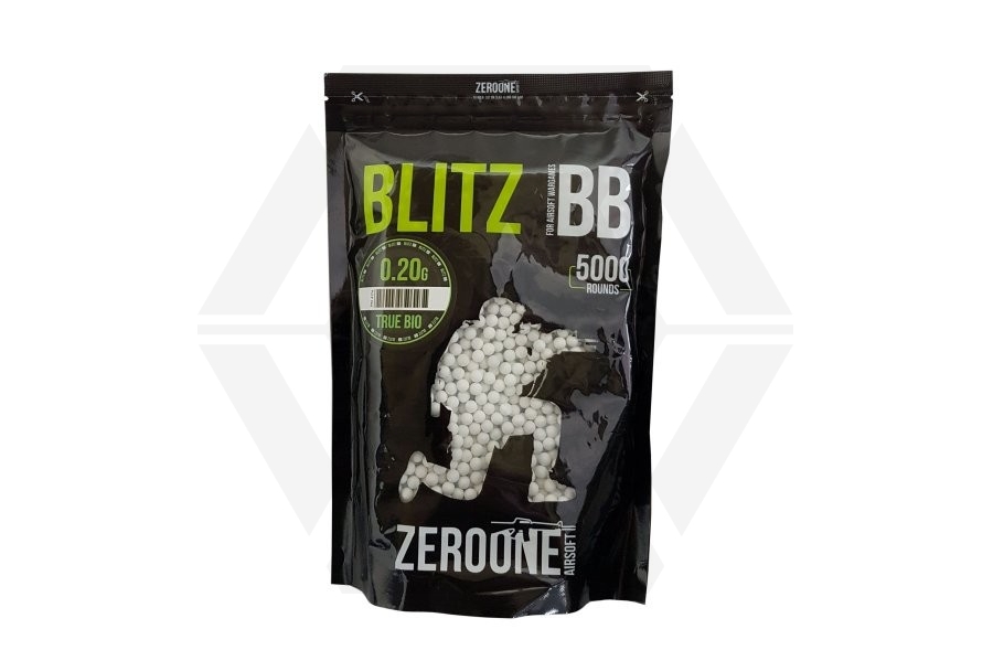 ZO Blitz Bio BB 0.20g 5000rds (White) - Main Image © Copyright Zero One Airsoft