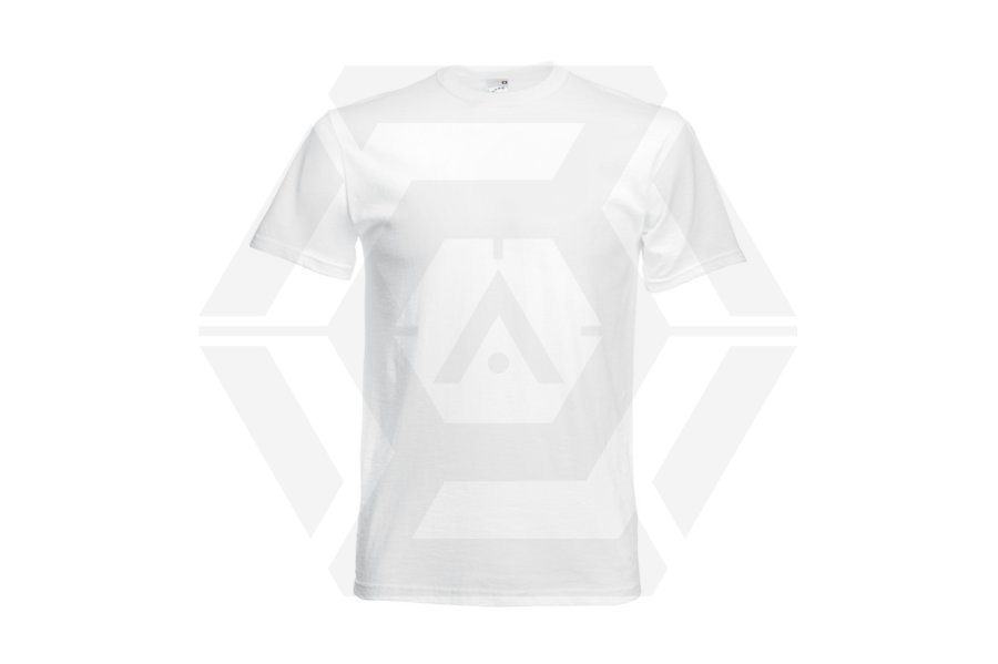 Fruit Of The Loom Original Full Cut T-Shirt (White) - Size Small - Main Image © Copyright Zero One Airsoft