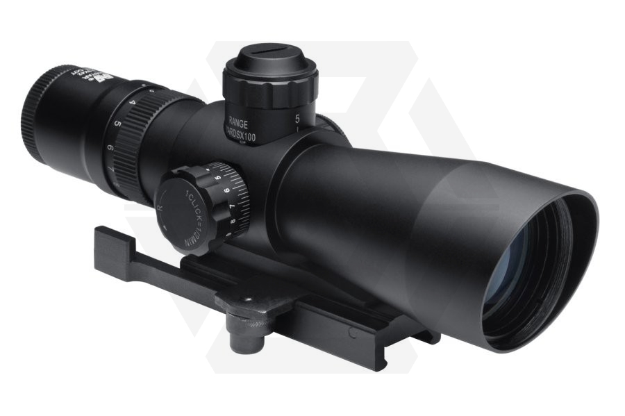 NCS 3-9x42 Blue/Green Illuminating Scope with Mil-Dot Reticule & QD Mount - Main Image © Copyright Zero One Airsoft