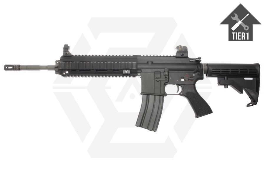WE GBB T416 (Black) with Tier 1 Upgrades (Bundle) - Main Image © Copyright Zero One Airsoft