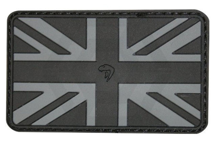 Viper Velcro PVC Union Flag Patch (Black) - Main Image © Copyright Zero One Airsoft
