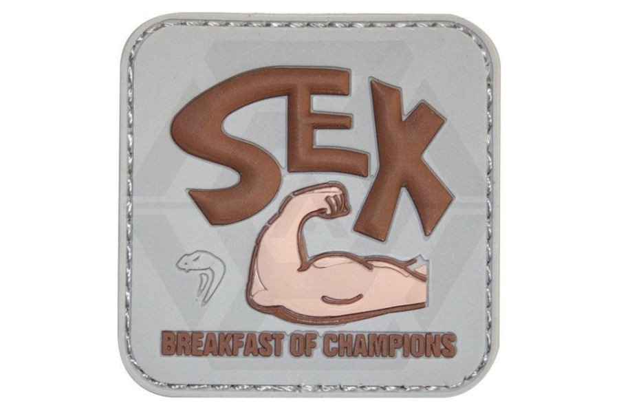 Viper Velcro PVC Morale Patch "Breakfast Of Champions" - Main Image © Copyright Zero One Airsoft