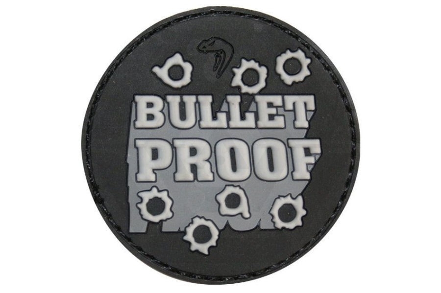 Viper Velcro PVC Morale Patch "Bullet Proof" - Main Image © Copyright Zero One Airsoft