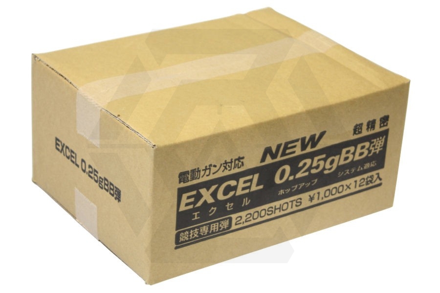 Excel BB 0.25g 2200rds Box of 12 (Bundle) - Main Image © Copyright Zero One Airsoft