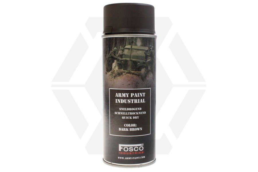 Fosco Army Spray Paint 400ml (Dark Brown) - Main Image © Copyright Zero One Airsoft