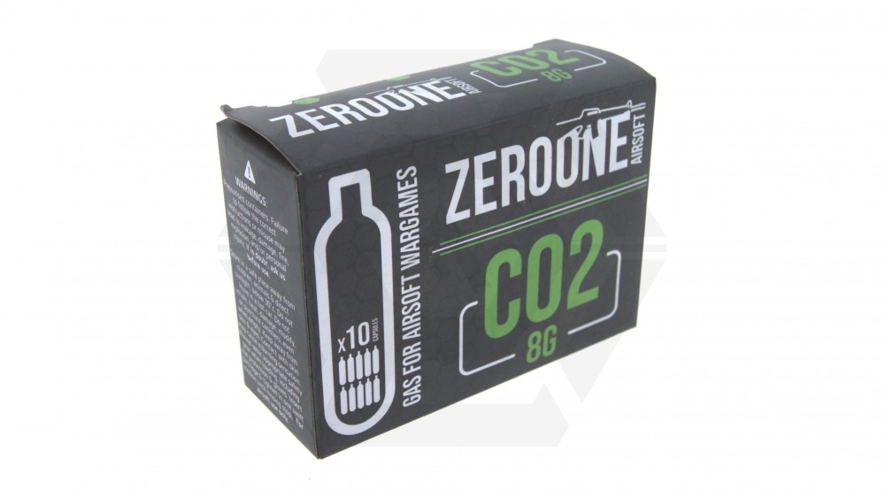 ZO 8g CO2 Capsule Pack of 10 (Bundle) - Main Image © Copyright Zero One Airsoft