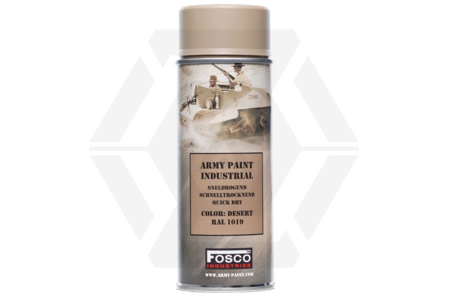 Fosco Army Spray Paint 400ml (Desert) - Main Image © Copyright Zero One Airsoft