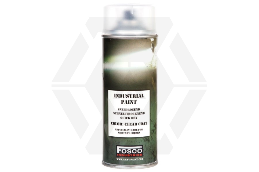 Fosco Army Spray Paint Clear Coat 400ml (Matt) - Main Image © Copyright Zero One Airsoft