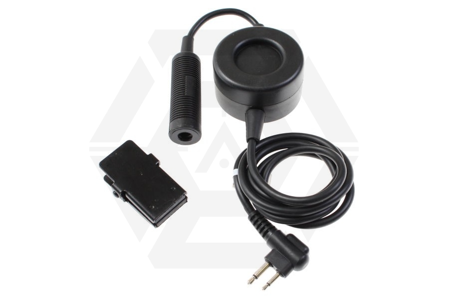 Element Tactical PTT Adaptor for Bowman Headset fits Motorola Double Pin - Main Image © Copyright Zero One Airsoft