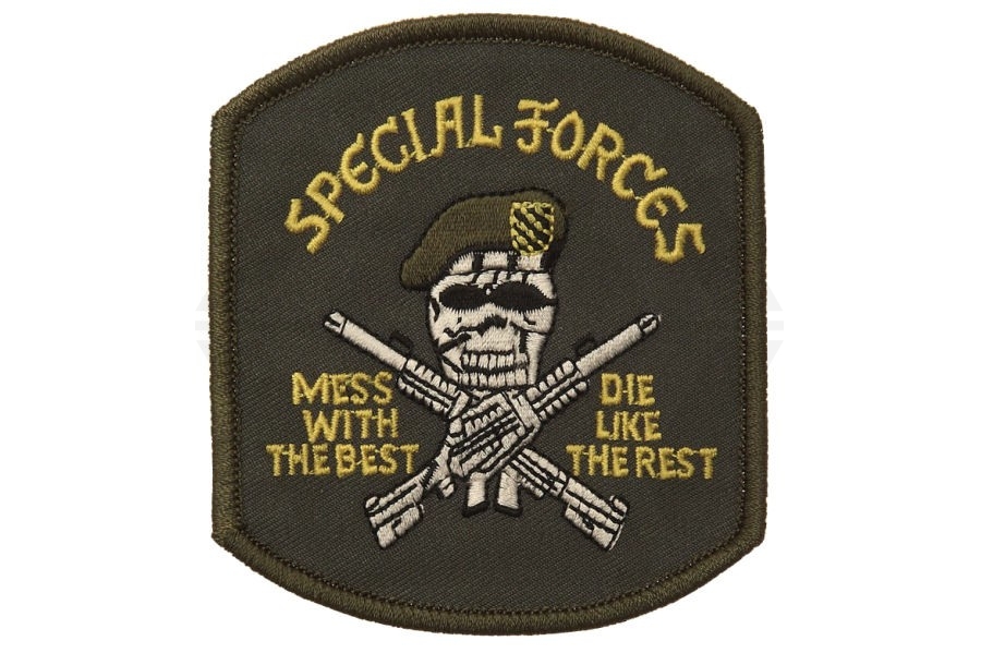 101 Inc Fabric Patch "Special Forces Skull" - Main Image © Copyright Zero One Airsoft
