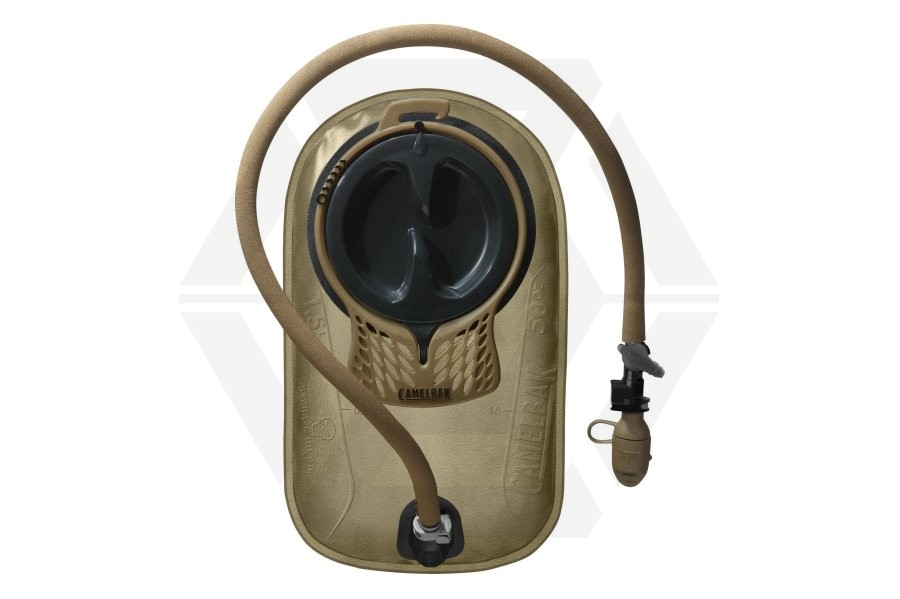 CamelBak Mil-Spec Antidote 1.5L Hydration Bladder with Insulating Tube (Coyote Tan) - Main Image © Copyright Zero One Airsoft