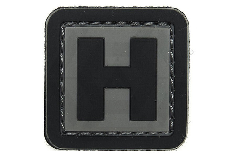 101 Inc PVC Velcro Patch "H" - Main Image © Copyright Zero One Airsoft