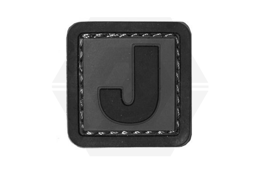 101 Inc PVC Velcro Patch "J" - Main Image © Copyright Zero One Airsoft
