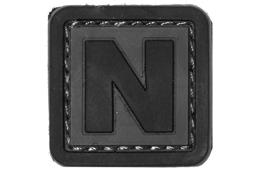 101 Inc PVC Velcro Patch "N" - Main Image © Copyright Zero One Airsoft