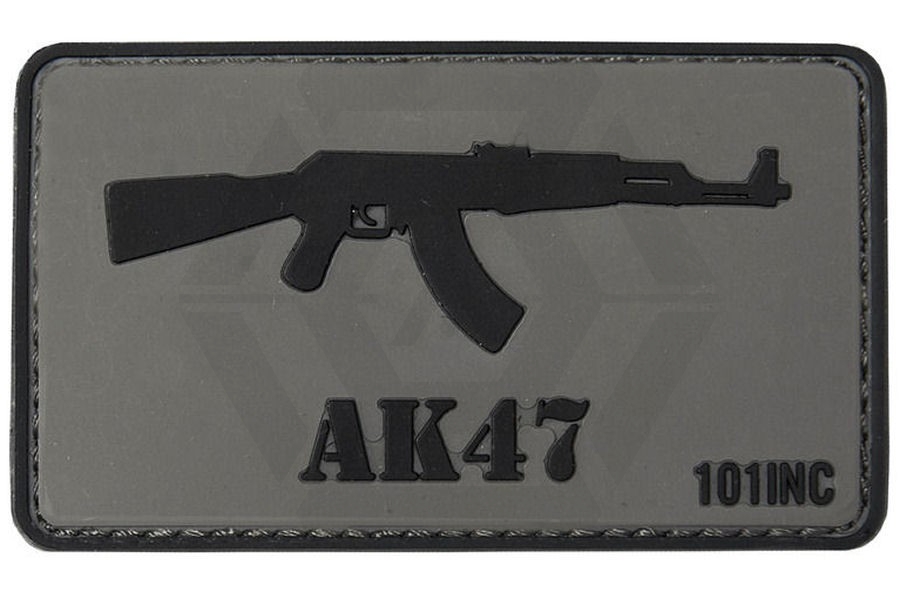 101 Inc PVC Velcro Patch "AK47" - Main Image © Copyright Zero One Airsoft