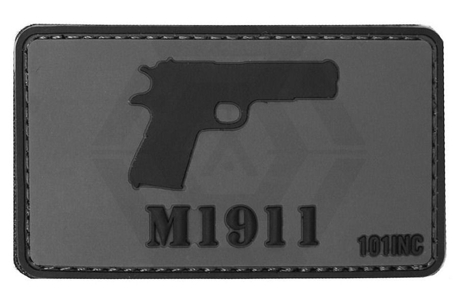 101 Inc PVC Velcro Patch "M1911" - Main Image © Copyright Zero One Airsoft