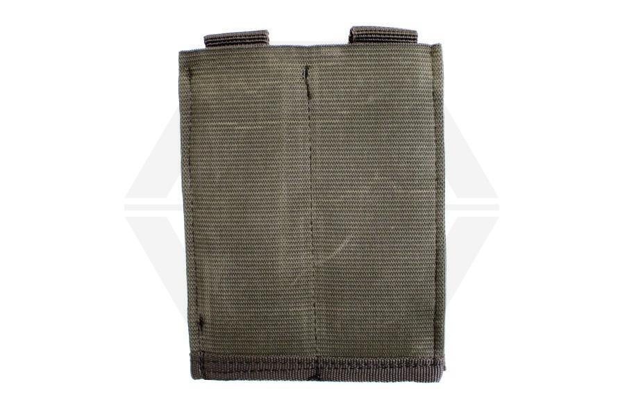 101 Inc MOLLE Elastic Double Pistol Mag Pouch (Olive) - Main Image © Copyright Zero One Airsoft