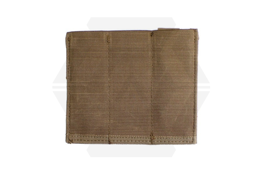 101 Inc MOLLE Elastic Triple Pistol Mag Pouch (Coyote Tan) - Main Image © Copyright Zero One Airsoft
