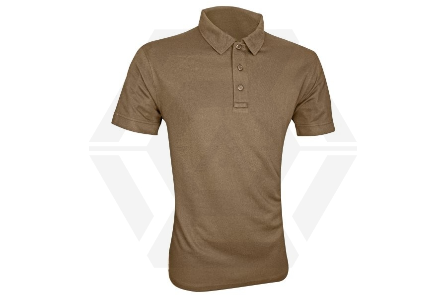 Viper Tactical Polo Shirt (Coyote Brown) - Size Medium - Main Image © Copyright Zero One Airsoft