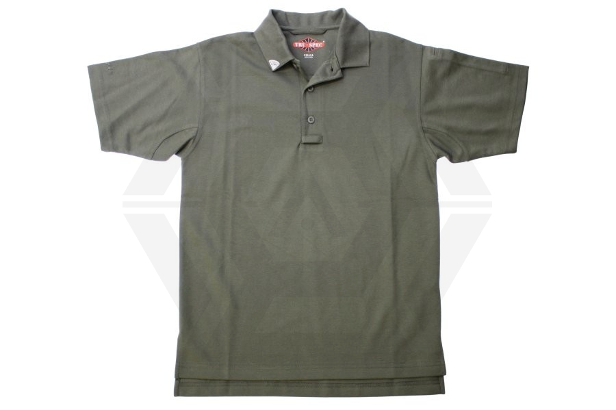 Tru-Spec 24/7 Polo Shirt (Green) - Size Small - Main Image © Copyright Zero One Airsoft